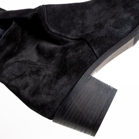 Paul Green Suede Leather Bootie Black Western Nicole Made in Austria - Picture 13 of 16